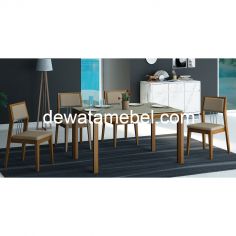 Dining Set 4 Chairs - Siantano DT DC Monaco / Teak